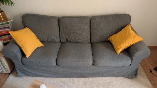 Sofá Ikea Ektorp 3 plazas gris