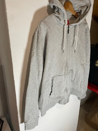 Sudadera Kappa Gris con Cremallera