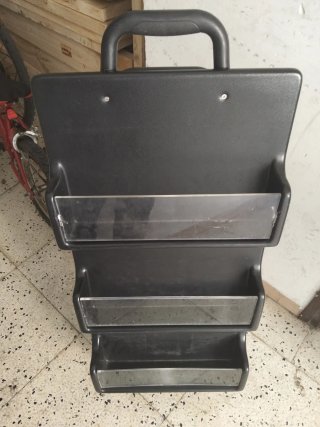 Carrito expositor negro