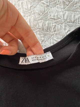 Camiseta negra manga corta