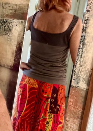 Top caqui Oltre lentejuelas talla S