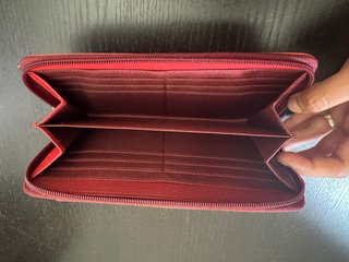Cartera Soruka Piel Reciclada Roja