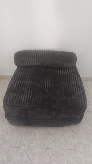 Sofacama/cama plegable invitados negro