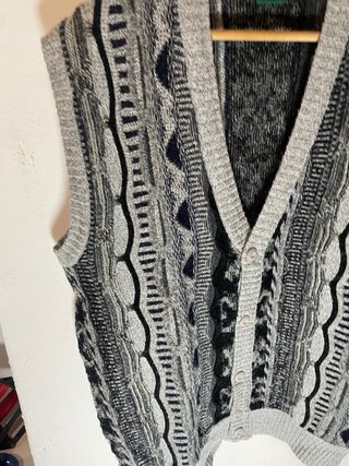 Chaleco vintage estampado
