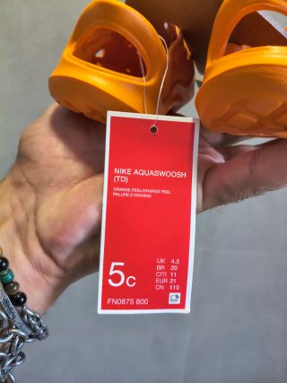 Nike Acquaswoosh Arancio Tg 21 Bambino Nuovi