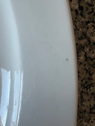Plato de Servir de Cerámica Blanco | Como Nuevo
