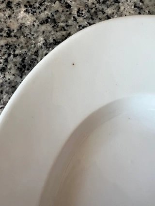 Plato de Servir de Cerámica Blanco | Como Nuevo
