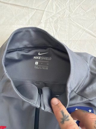 Sudadera Nike Shield Atlético de Madrid Gris