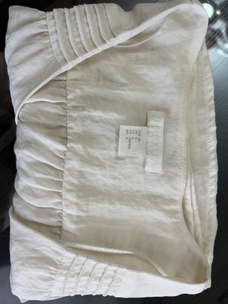 Blusa H&M crema manga corta