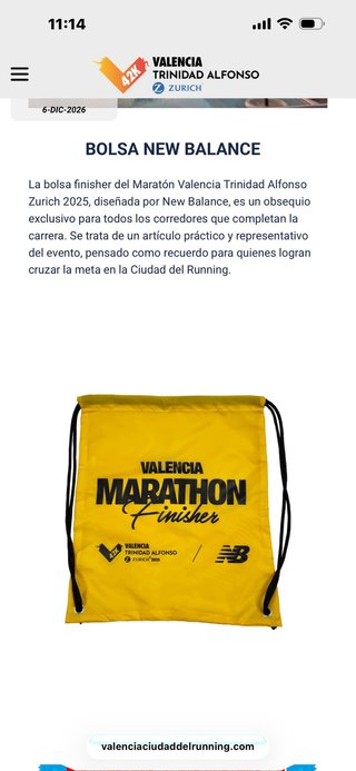 Mochila Maratón Valencia 2025/2026 New Balance