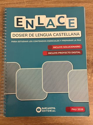 Enlace. Dosier de Lengua castellana. Bachillera...