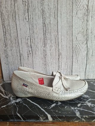 Callaghan mocasines plateados/blancos
