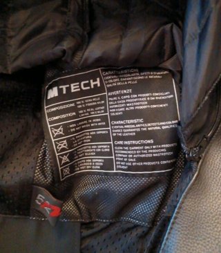 Chaqueta moto piel MTECH