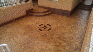 Soleras de hormigón imitación madera
