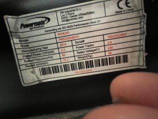 Generador Powermate WX6200