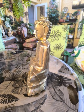 Figura Buda Dorado Madera