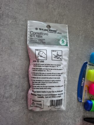 Kit cancelleria scuola: evidenziatori, penne, corr