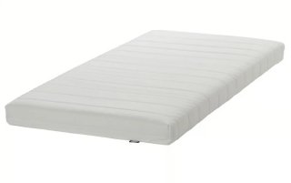 Diván Cama Doble Ikea Blanco, con dos colchones