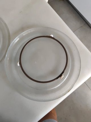 3 Platos giratorio de vidrio para microondas