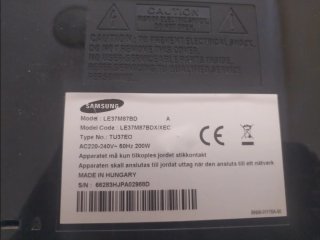 TV Samsung 37" + Soporte de pared