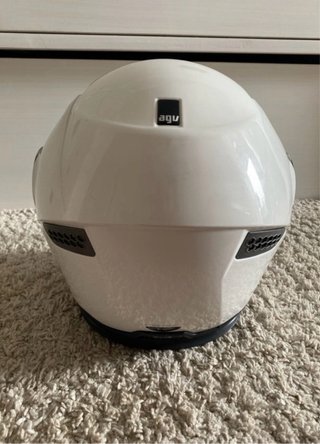 Casco Moto Blanco Gafas Sol Talla XS
