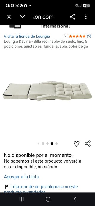 Silla de suelo Loungie Davina beige