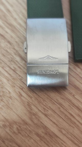 Correa Caucho Longines Hydroconquest 19mm Verde