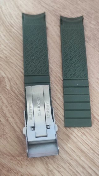 Correa Caucho Longines Hydroconquest 19mm Verde
