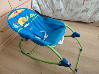 Mecedora Fisher Price Elefantes Azul