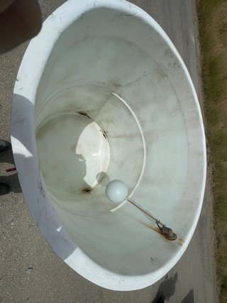 Depósito 1000 L con doble grifo y bolla,
