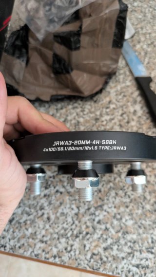 Separadores 20mm 4x100 buje 56.1
