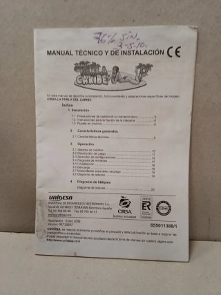 Manual Técnico y de Instalación Unidesa CIRSA