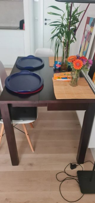 Mesa consola comedor madera teca