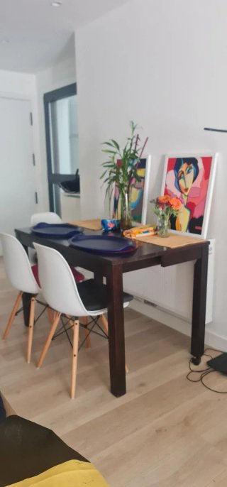 Mesa consola comedor madera teca