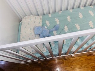 Cuna blanca 120x60 con cajón