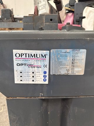Sierra de cinta OPTIMUM para metal
