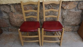 2 Sillas Vintage Madera años 50