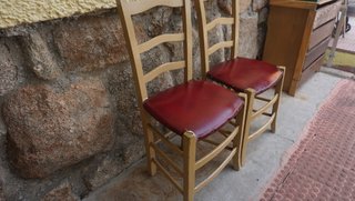 2 Sillas Vintage Madera años 50