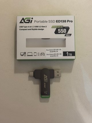 Disco Externo SSD AGI 1TB ED138 Pro