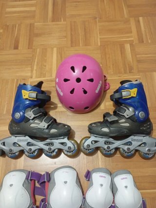 Patines en línea y protecciones infantiles