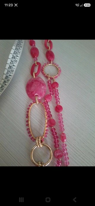 Collana lunga colorata