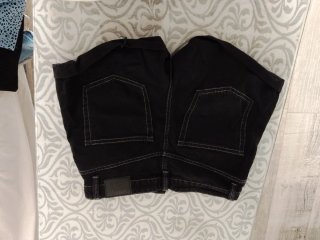 Vaqueros cortos Bershka negros