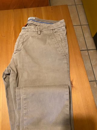 Pantaloni uomo flanella beige