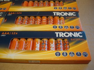 10 PACKS DE PILAS 12 ALCALINAS AAA MICRO 1,5 V