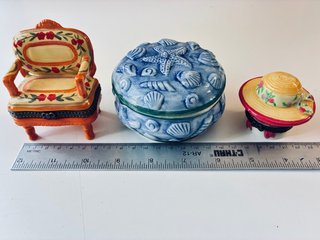 Juego de 3 cajitas decorativas