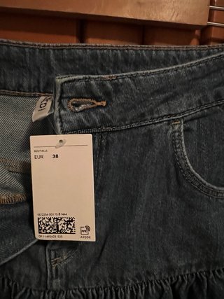 Falda vaquera H&M vuelo T.38