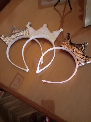 Diademas de fiesta con lentejuelas