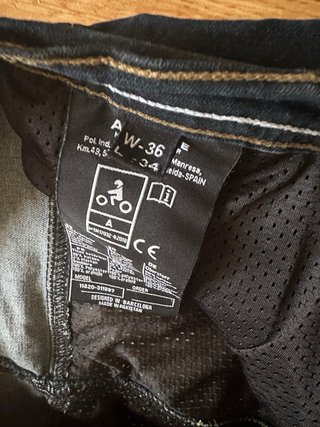 Pantalón vaquero moto Armure