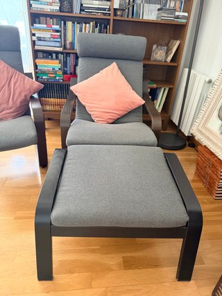 2 Butacas de Ikea + reposapiés