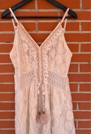 Vestido Bohemio Encaje Talla XL